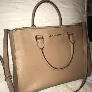 Michael Kors camel handbag